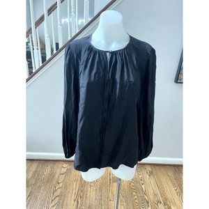 Alice and Trixie Womens Black Silk Blouse Size L